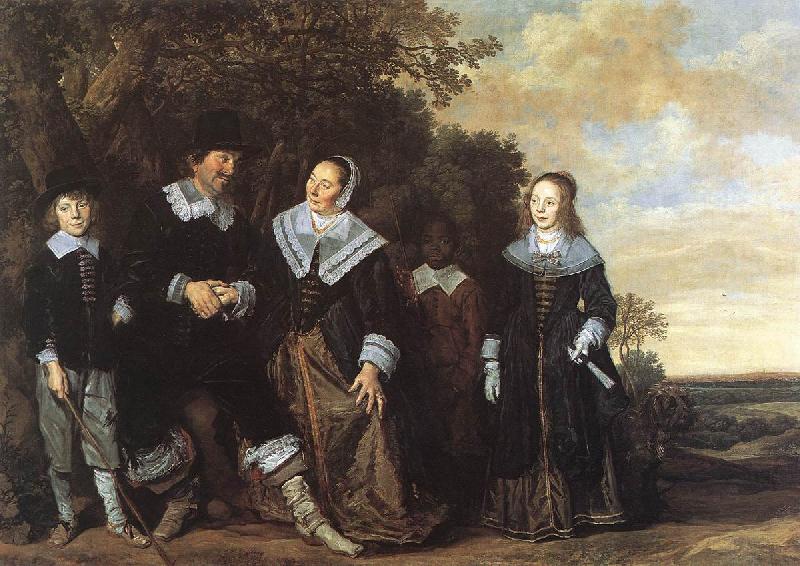 HALS, Frans Family Group in a Landscape oil painting picture